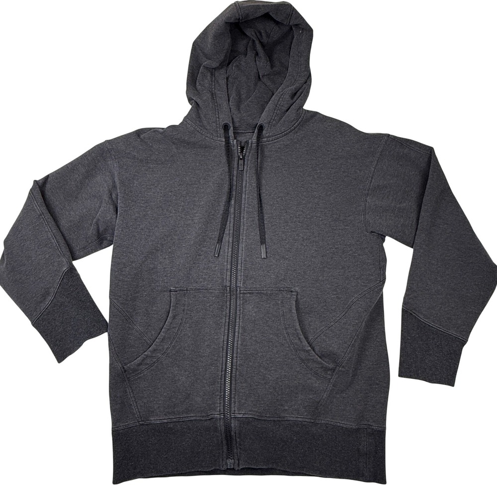 Lululemon Full Zip Hoodie Womens 4 Dark Grey